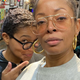 Reese Scott, left, and Laini Madhubuti